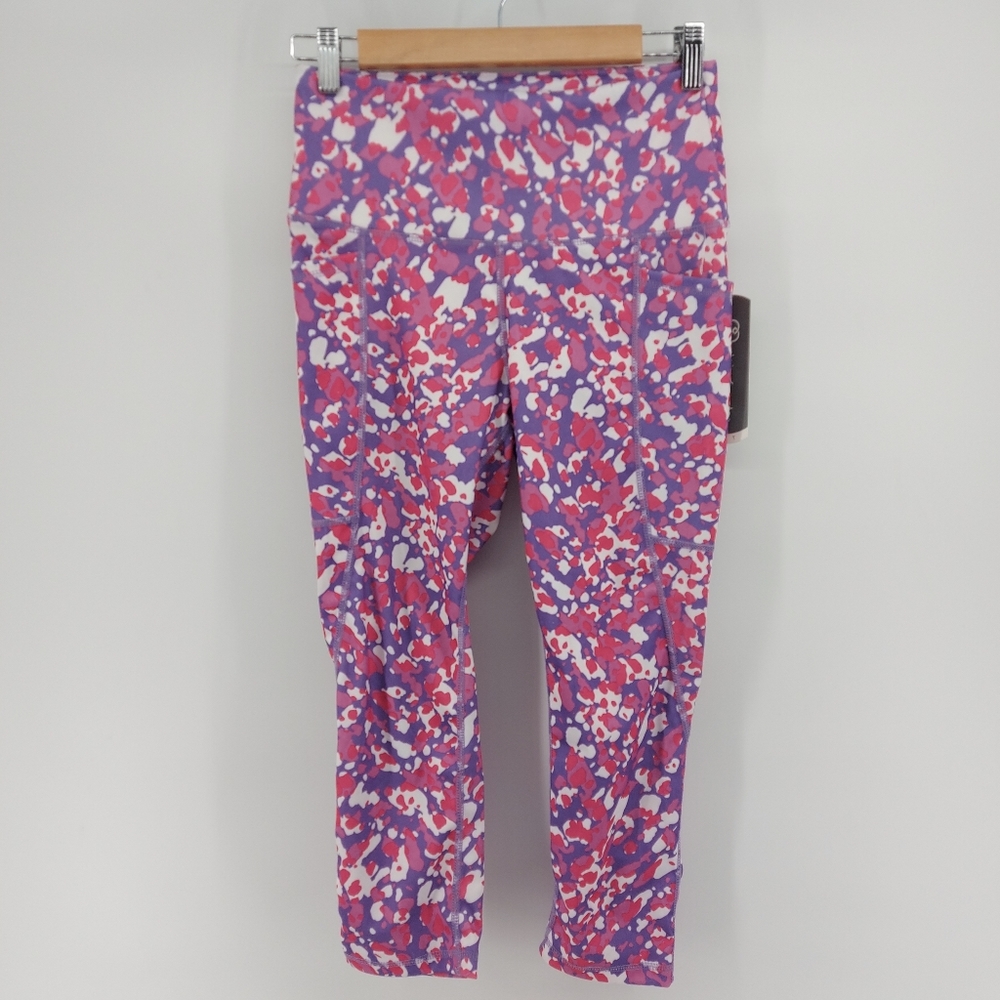 Daisy Feuntes Patterned Crop Leggings
